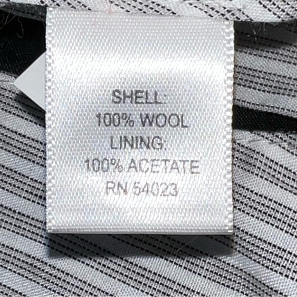 Banana Republic Charcoal 100% Wool Tailored Slim Fit Pants-Size 36X34 - Picture 12 of 12